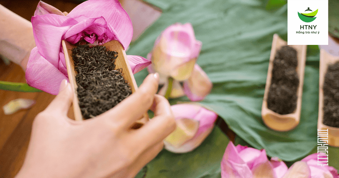 trà ướp sen hồ tây