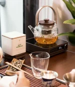 ấm thủy tinh hấp trà