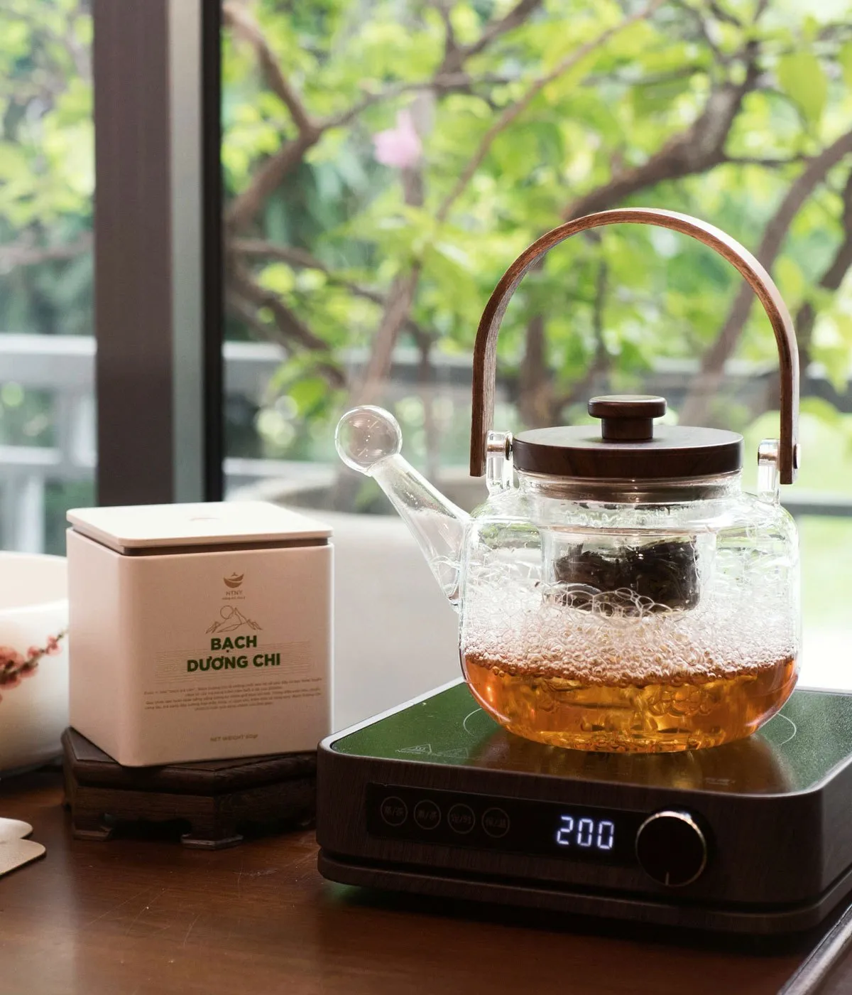 Ấm đun nước thủy tinh cao cấp
