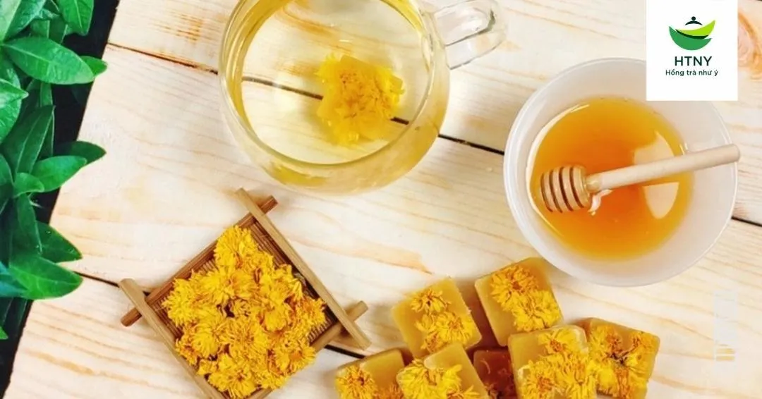 trà hoa cúc đường phèn